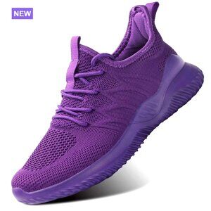 Mesh Memory Foam Slip-On Sneakers Walking Running Athletic Shoes